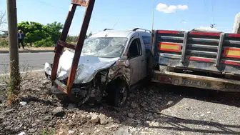 Kilis’te ters şerit kazası Bir kişi yaralandı