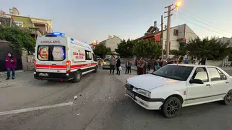 Karaman'da kavşak kazası Bir kişi hastanelik oldu