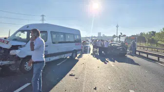 Büyükçekmece yolunda sabah trafiğini kilitleyen kaza