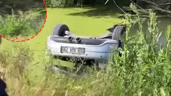 Aksaray’da esrarengiz ölüm: Drenaj kuyusuna gömülü otomobilde iki cansız beden bulundu