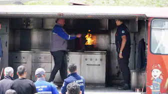 Erciyes’te olası yangınlara karşı personel sahadaydı