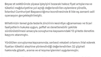 Beyaz et piyasasını manipüle eden 13 şirkete devlet el koydu
