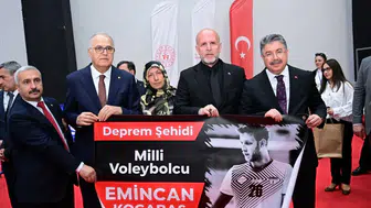 Eskişehir’de voleybol şöleni deprem şehidi Emincan Kocabaş anısına başladı