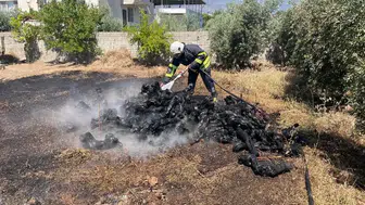 Hatay Hassa'da bahçe yangını ekipleri harekete geçirdi