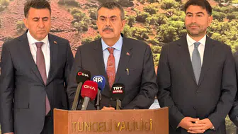 Bakan Tekin Tunceli'deki eğitim verilerini paylaştı