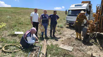 Gümüşsu köyünde güvenli yapılaşma için zemin etüdü başlatıldı