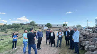 Çermik’te süren altyapı ve sağlık yatırımları denetlendi