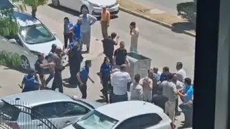 Adıyaman Adliyesi önünde meydan kavgası