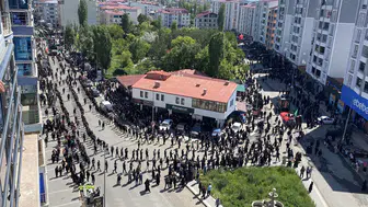 Kars sokaklarında Kerbela matemi