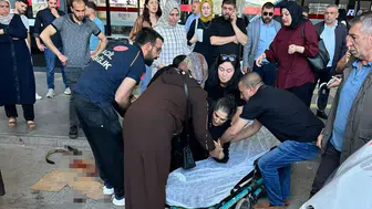 Elazığ otogarında bir kadın köpeğin saldırısına uğradı