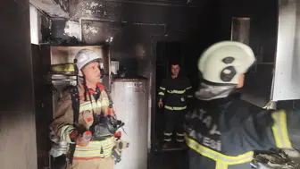 Antakya Serinyol’da korkutan ev yangını