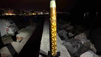 Trabzon sahilinde Rus yapımı roket parçası bulundu