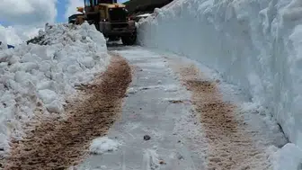 Rize yaylalarında Haziran ayı kar mesaisi