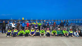 Samsun sahilinde Dünya Bisiklet Günü için pedal çevirdiler