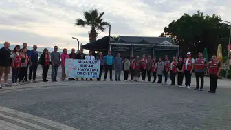 Burhaniye halkı sağlıklı yaşam için sabah yürüyüşünde buluştu