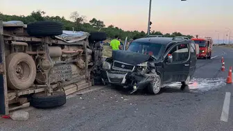 Siirt’te trafik kazası İki araç çarpıştı