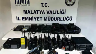 Malatya'da polis telsizlerini dinleyen şebeke çökertildi