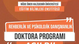 Niğde Ömer Halisdemir Üniversitesi'nden psikolojik danışmanlık alanında yeni doktora adımı