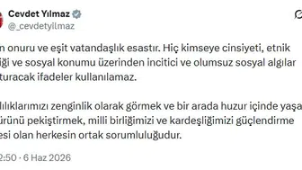 Cevdet Yılmaz ayrımcı söylemlere karşı net konuştu