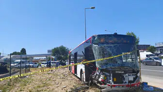Ankara'da otobüs kazası 1 kişi hayatını kaybetti