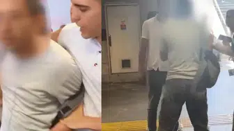 Metrobüste taciz anı: Gizli çekime vatandaşlar geçit vermedi