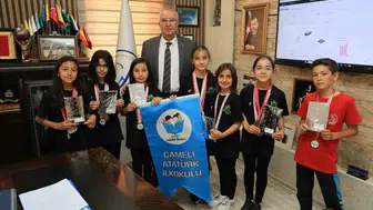 Çamelili minik sporcular Denizli’den madalyalarla döndü