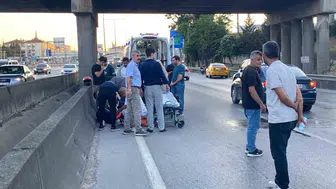 İzmit D-100 karayolunda motosiklet kazası Bir ağır yaralı