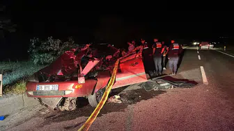 Nevşehir yolunda gece saatlerinde feci kaza