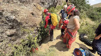 Çorum'da define ararken mağarada kaybolan kişiye ulaşılamıyor