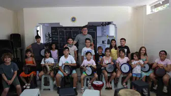 Marmarisli çocuklar tatili spor ve sanatla değerlendiriyor