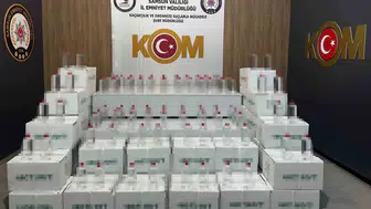 Samsun polisinde kaçak alkol operasyonu