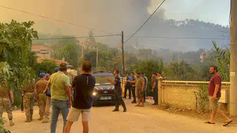 Fethiye ormanlarında alevler evlere dayandı