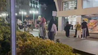 Eskişehir’in merkezinde kadınların sokak kavgası kameraya yansıdı