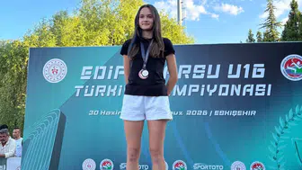 Aydınlı genç atletten Türkiye derecesi