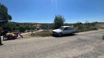 Manisa Gördes'te motosiklet kazası iki kişiyi hastanelik etti