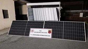 Nevşehir’de tarladan 600 bin liralık güneş paneli çaldılar