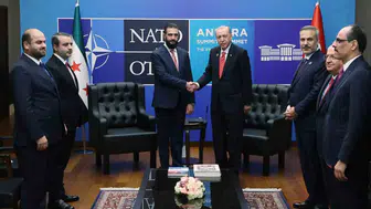Erdoğan ve Şara Külliye'de bir araya geldi