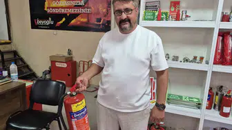 Eskişehirli işletmeciden yangın tüpü bakımı uyarısı