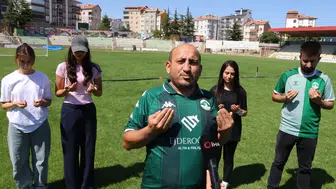 Kırşehir FK için stadyumda ilginç dua