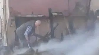 Bartın'da bir odunlukta çıkan yangını köylüler kendi imkanlarıyla söndürdü