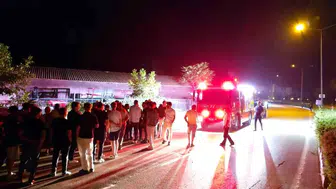 İnegöl’de gece vakti kaza Cip takla attı