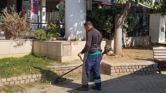 Efeler’de yeşil alanlar temizleniyor