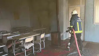 Çaldıran'daki Kur'an kursunda yangın paniği