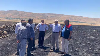 Elazığ’da 300 dönümlük arazi alevlere teslim oldu