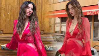 Melisa Aslı Pamuk Paris Moda Haftası'ndaki iddialı stiliyle gündeme oturdu