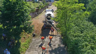 Ordu'da 60 yıllık yol çilesi betonla bitiyor