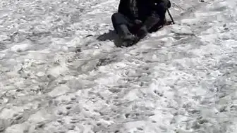 Temmuz sıcağında kayak şaşkınlığı