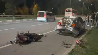 Kütahya’da motosiklet kazası 16 yaşındaki genci hastanelik etti