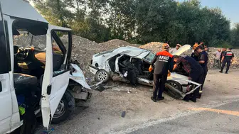 Amasya'da feci kaza 1 kişi hayatını kaybetti