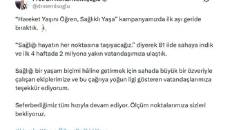 Sağlık Bakanlığı başlattığı hareket seferberliğiyle milyonlara ulaştı